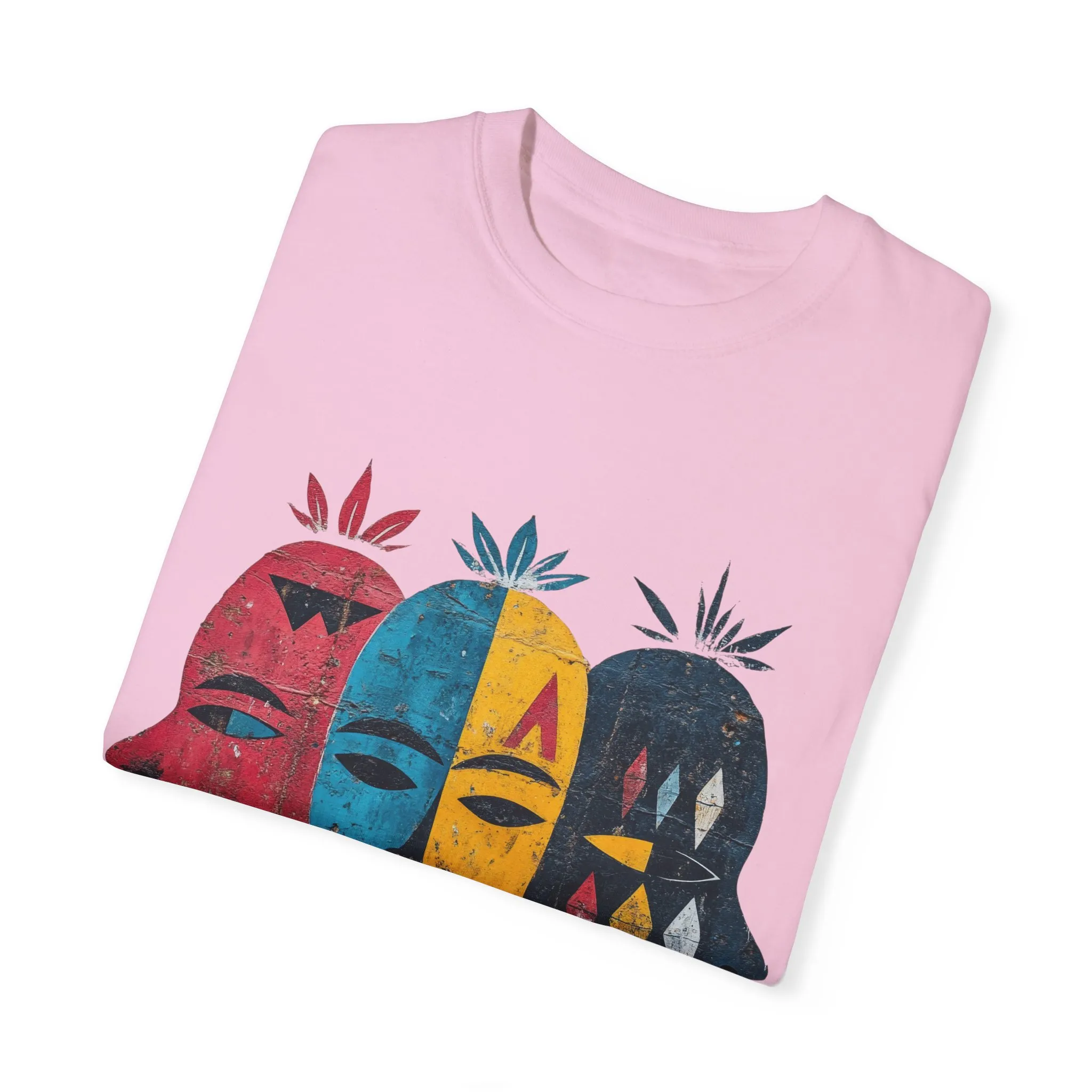 Vibrant Faces Unisex Garment-Dyed T-Shirt - Artistic Expression for Everyday Wear - Image 26