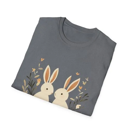 Easter Bunny Graphic Unisex Softstyle T-Shirt - Image 30