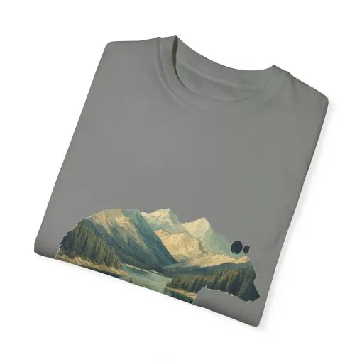 Nature-Inspired Bear Graphic Unisex T-Shirt - Image 29