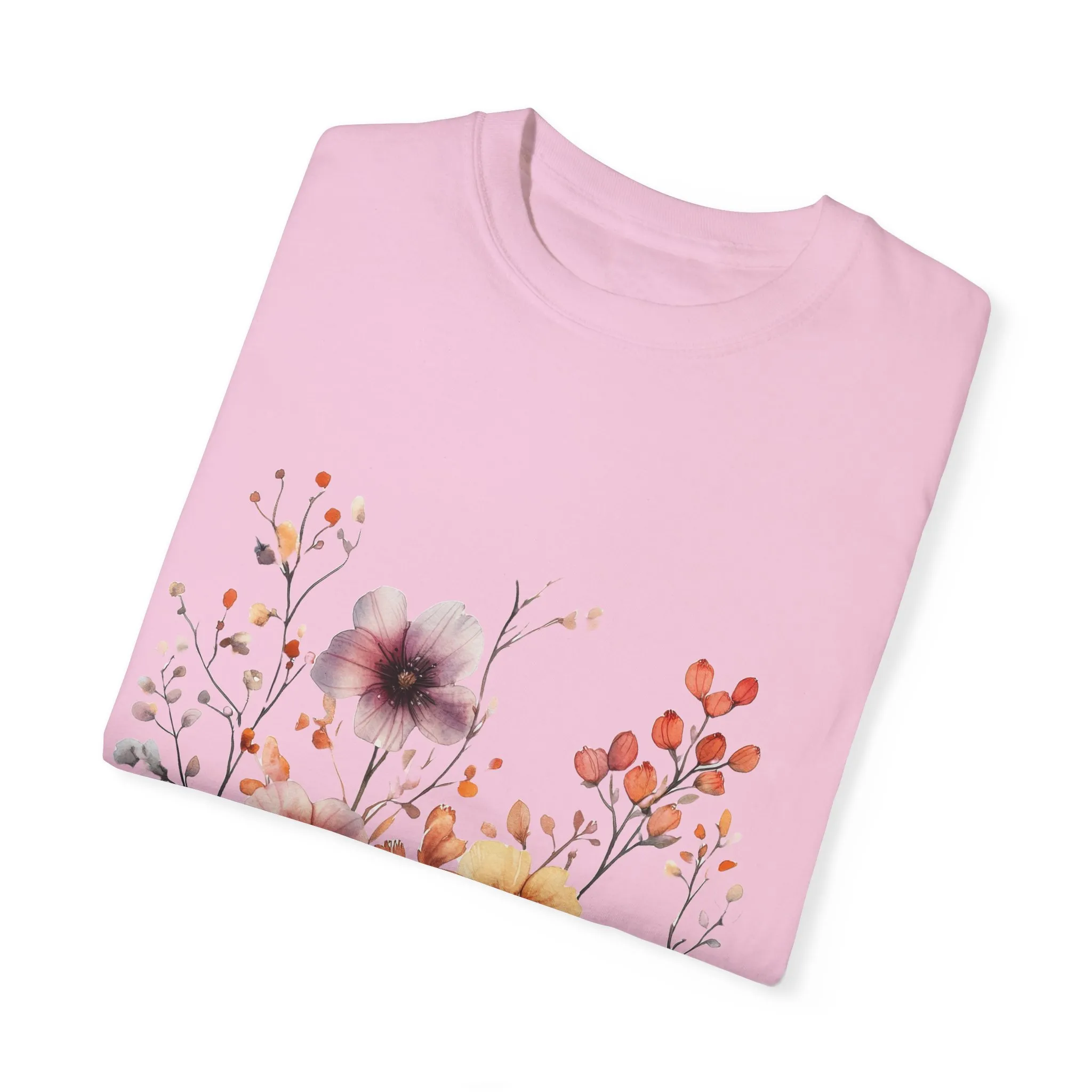 Floral Garden Unisex Garment-Dyed T-Shirt - Perfect for Spring and Casual Wear - Image 38