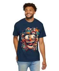 Whimsical Clown Graphic Unisex T-Shirt - Fun and Playful Design for Festivals and Everyday Wear