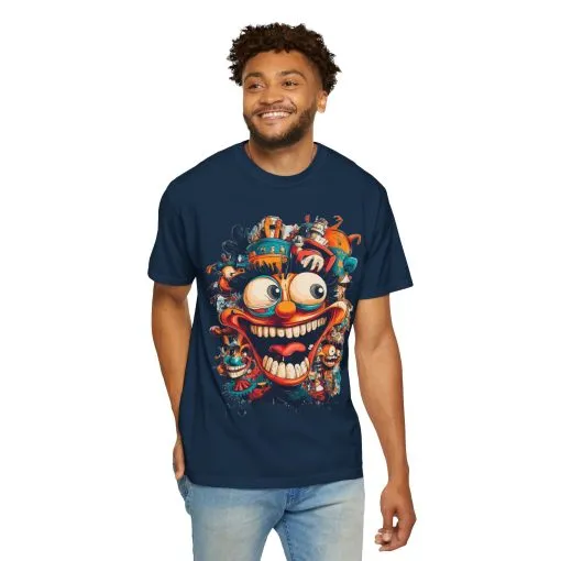 Whimsical Clown Graphic Unisex T-Shirt - Fun and Playful Design for Festivals and Everyday Wear