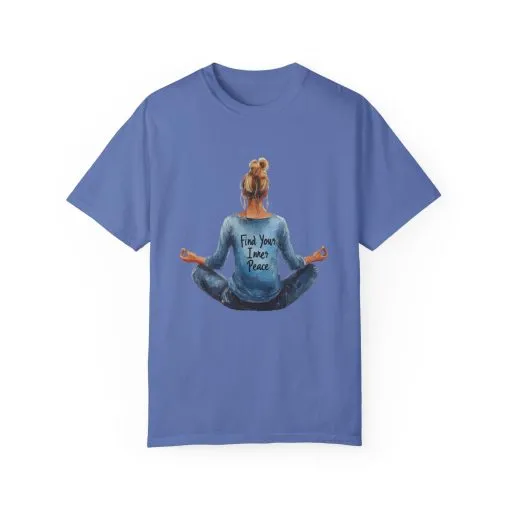 Find Your Inner Peace Unisex Garment-Dyed T-Shirt - Image 25