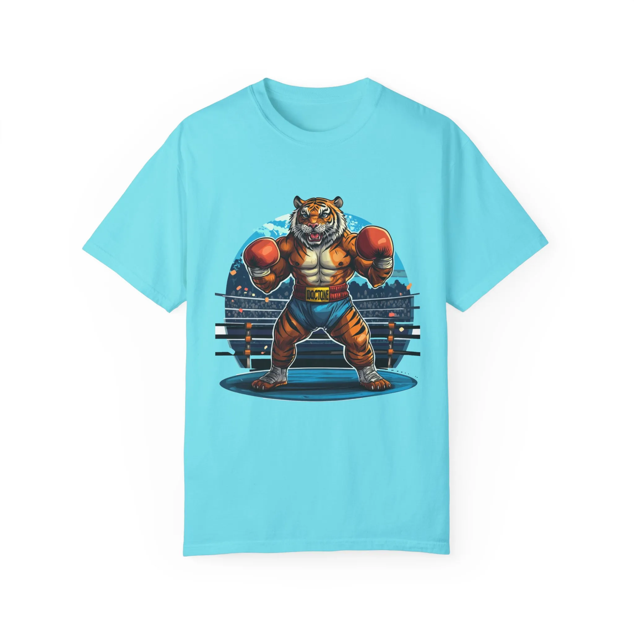 Boxing Tiger Unisex Garment-Dyed T-shirt | Sporty, Bold Graphic Tee for Animal Lovers - Image 17