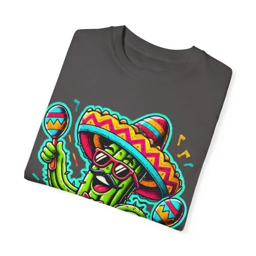 Fiesta Time Cactus T-Shirt - Unisex Garment-Dyed Tee for Celebration Lovers - Image 30