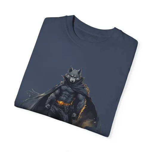 Heroic Wolf T-Shirt | Unisex Garment-Dyed Tee for Animal Lovers & Comic Fans - Image 38