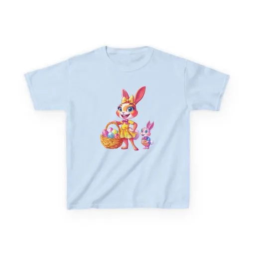 Easter Bunny Kids Tee - Cute Cotton T-Shirt for Spring Celebrations - Image 13