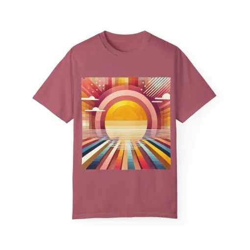 Retro Sunset Unisex T-Shirt - Beach Vibes Tee for Summer Adventures - Image 29