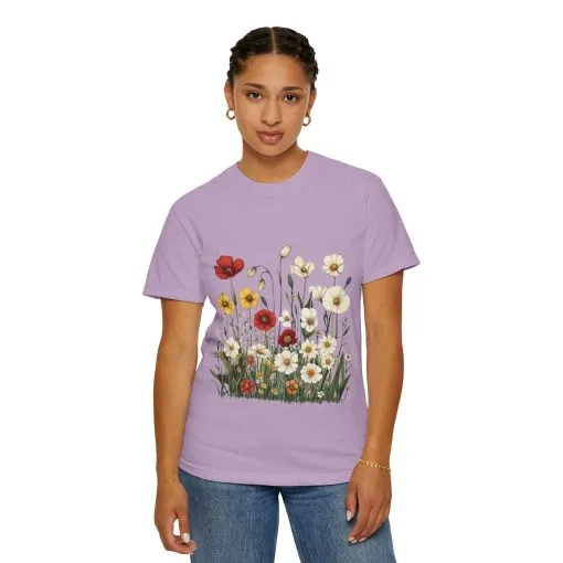 Floral Garden Unisex T-Shirt | Eco-Friendly, Casual Style for Spring & Summer - Image 24