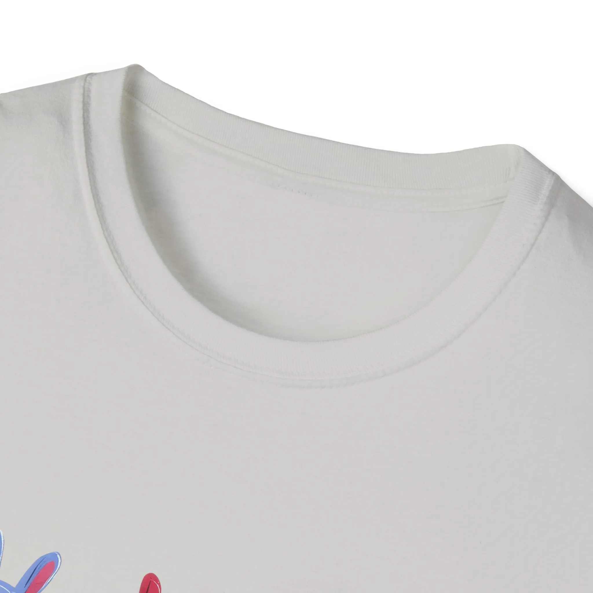 Easter Joy Unisex Softstyle T-Shirt - Spring Floral Design - Image 2