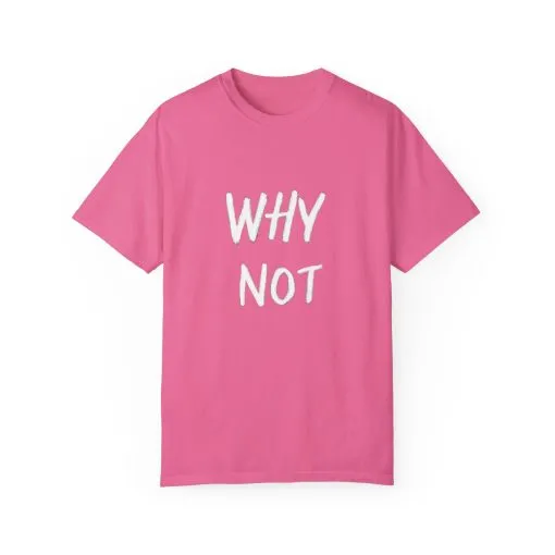 Why Not? Unisex Garment-Dyed T-Shirt - Casual Fun Statement Tee - Image 33