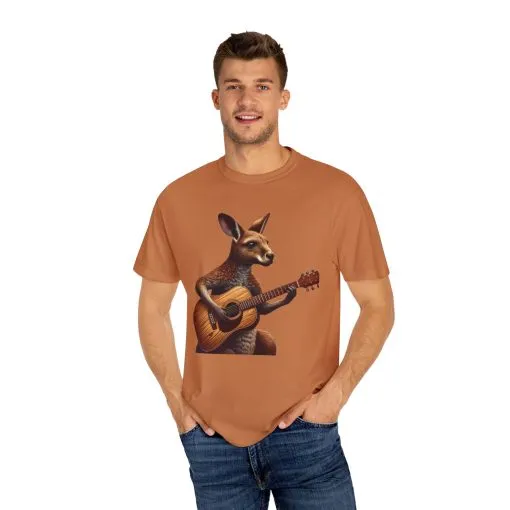 Cool Kangaroo Playing Guitar Unisex T-Shirt - Unique Gift for Music Lovers - Image 19