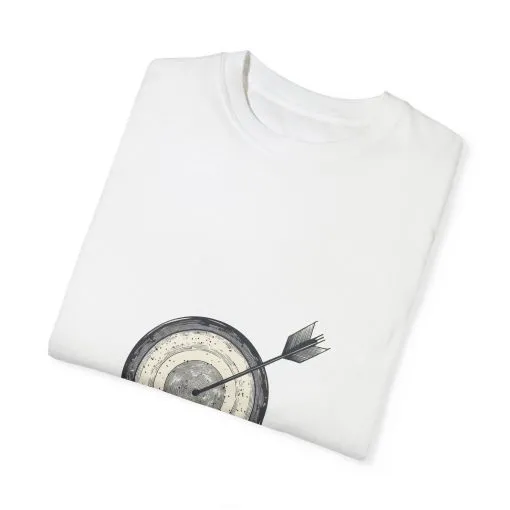 Unisex Garment-Dyed T-Shirt - Target Design for Archery Lovers - Image 2