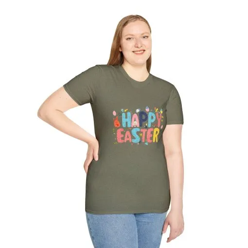 Happy Easter Unisex Softstyle T-Shirt - Vibrant Seasonal Tee for Spring Celebrations - Image 28