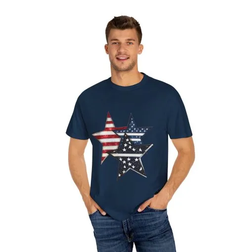 Patriotic Star Spangled Unisex T-Shirt - Image 15