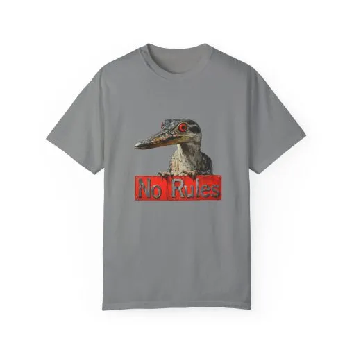 No Rules Unisex Garment-Dyed T-Shirt - Wild & Bold Graphic Tee
