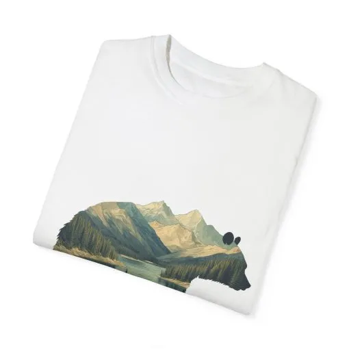 Nature-Inspired Bear Graphic Unisex T-Shirt - Image 2