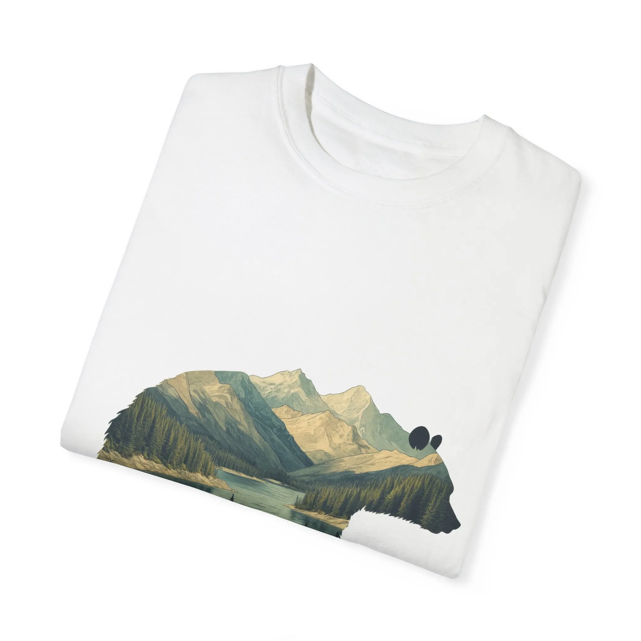 Nature-Inspired Bear Graphic Unisex T-Shirt - Image 2