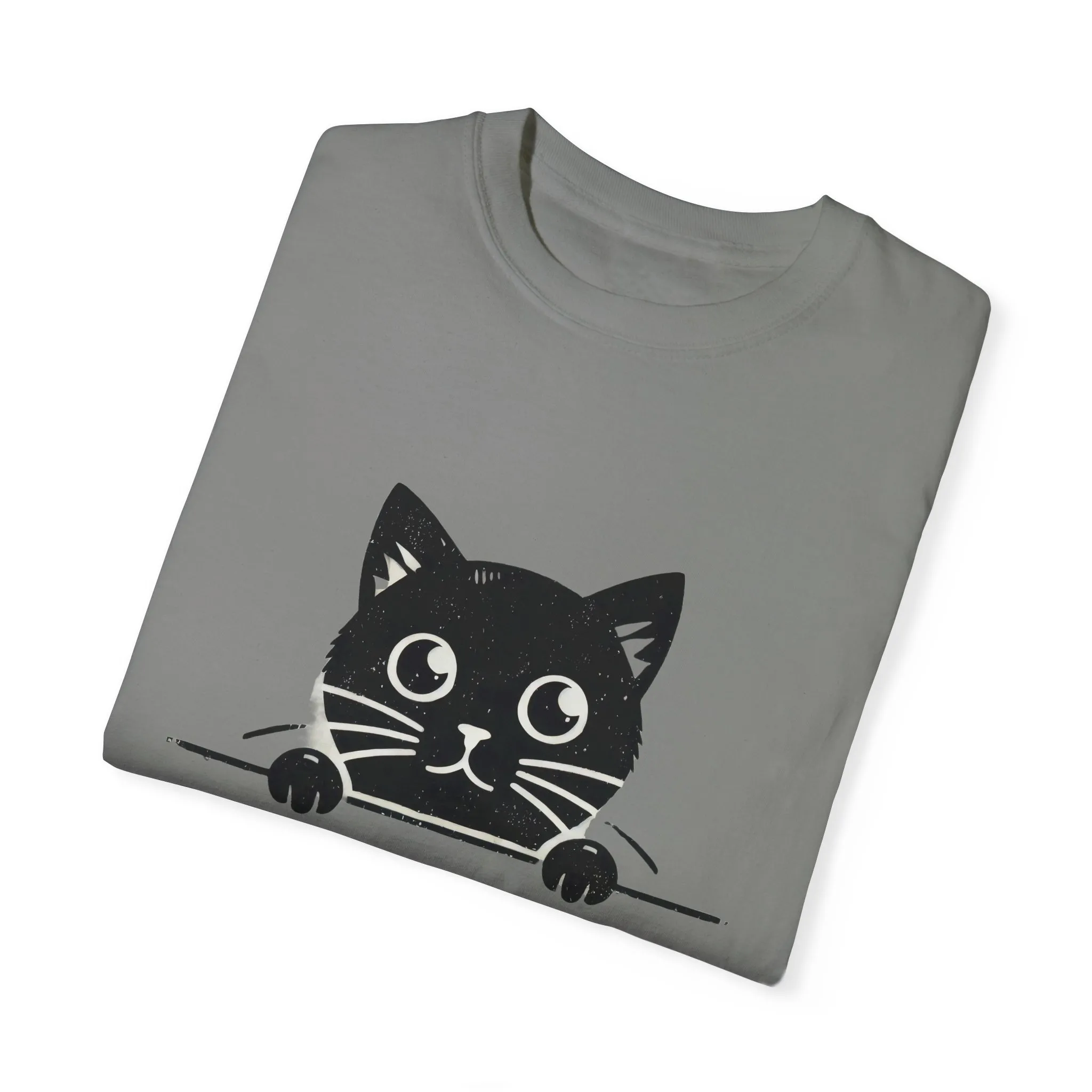 Cute Cat Design Unisex Garment-Dyed T-Shirt - Perfect for Animal Lovers - Image 15