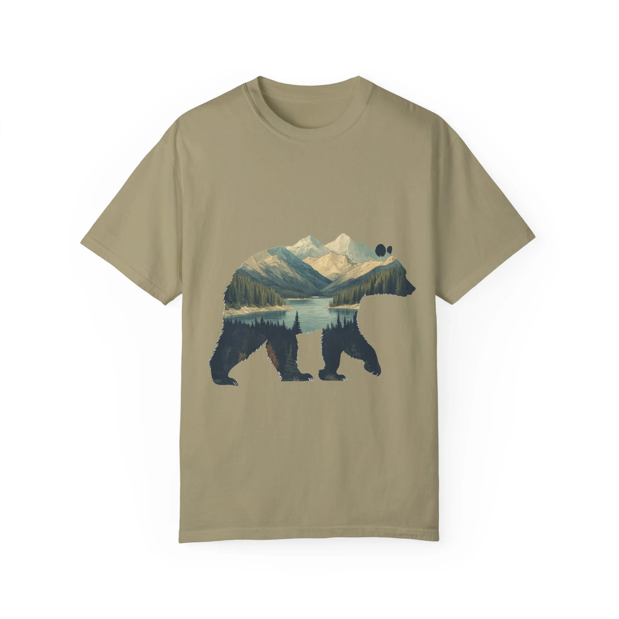 Nature-Inspired Bear Graphic Unisex T-Shirt - Image 7