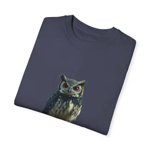 Funny Owl T-Shirt - "No Rules" Unisex Garment-Dyed Tee for Animal Lovers - Image 34