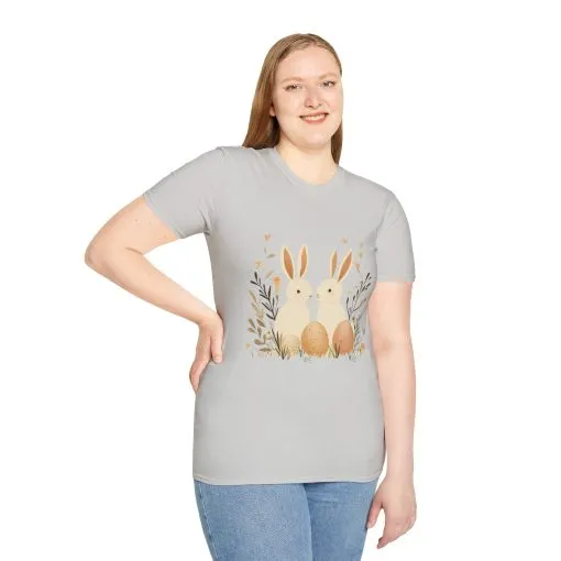 Easter Bunny Graphic Unisex Softstyle T-Shirt - Image 15