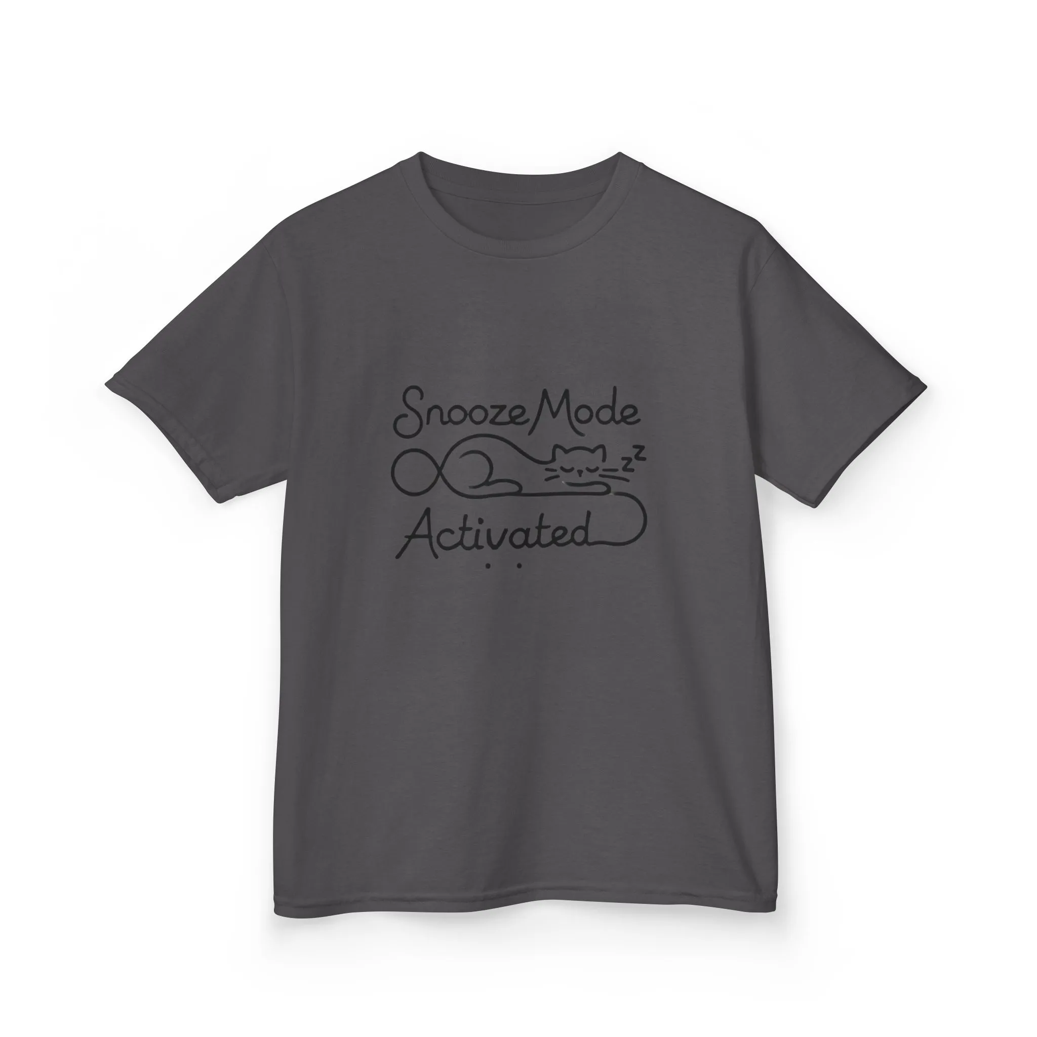 Kids 'Snooze Mode Activated' Heavy Cotton Tee - Fun Sleepy T-Shirt for Boys and Girls - Image 34