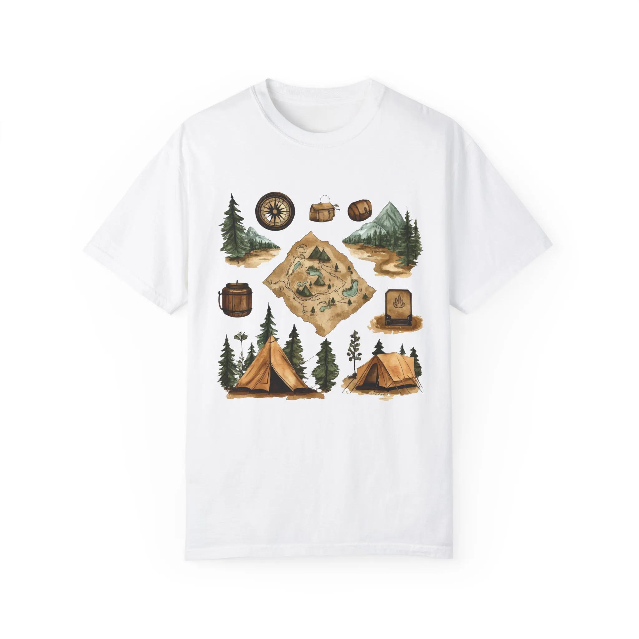 Adventure Awaits Unisex Garment-Dyed T-Shirt – Perfect for Nature Lovers and Camping Enthusiasts - Image 5