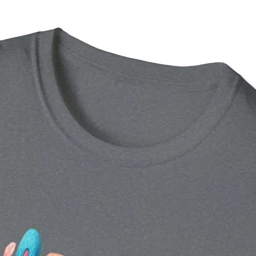 Happy Easter Unisex Softstyle T-Shirt - Fun Spring Bunny Design - Image 17