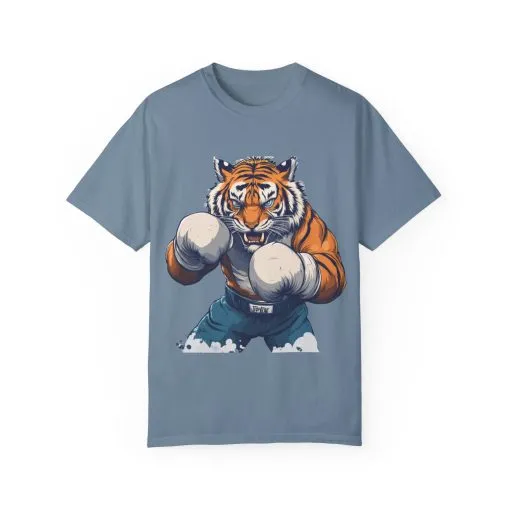 Fierce Tiger Graphic Unisex T-Shirt - Bold Boxing Design - Image 2