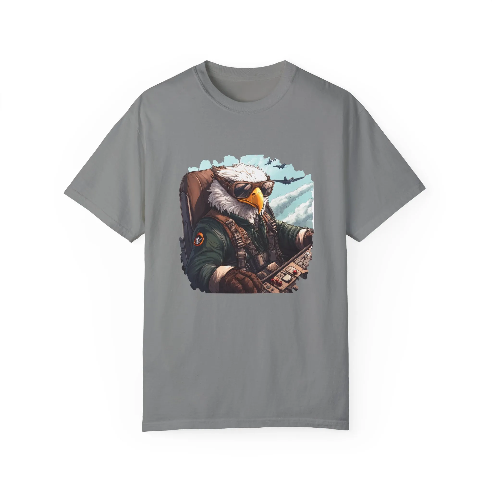 Pilot Eagle Unisex Garment-Dyed T-Shirt - Adventure Apparel for Aviation Enthusiasts - Image 25