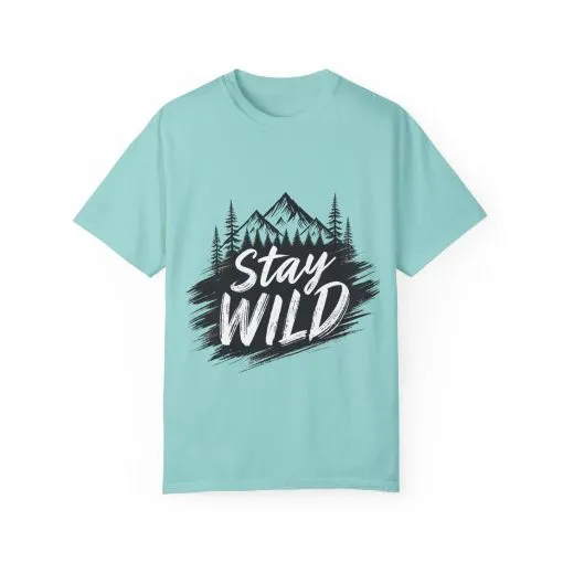 Stay Wild Unisex Garment-Dyed T-Shirt for Adventure Lovers - Image 37
