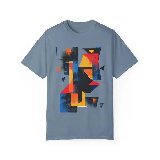 Colorful Abstract Art T-Shirt | Unisex Garment-Dyed Tee