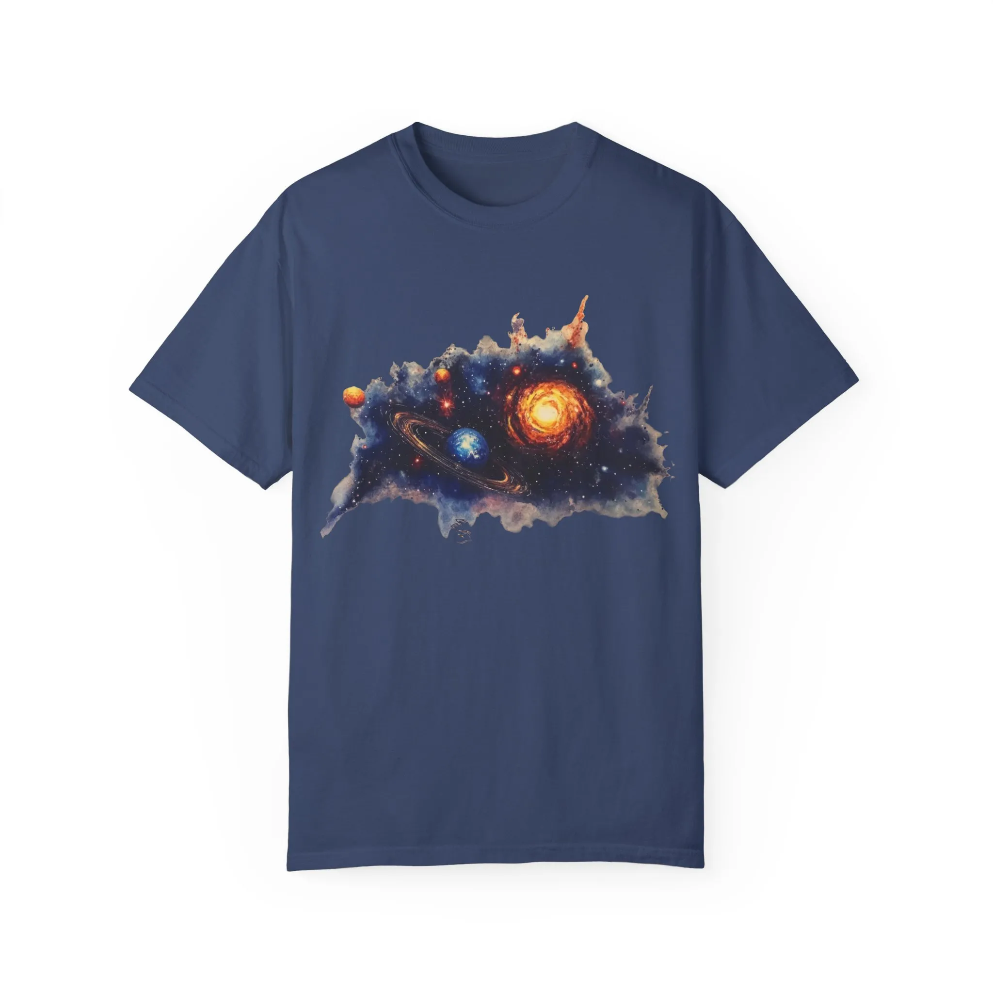 Cosmic Adventure Unisex Garment-Dyed T-Shirt - Space-Themed Graphic Tee - Image 29