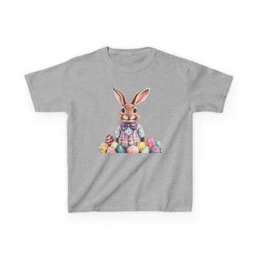 Easter Bunny Kids Heavy Cotton™ Tee - Cute Easter Celebration Shirt - Image 10