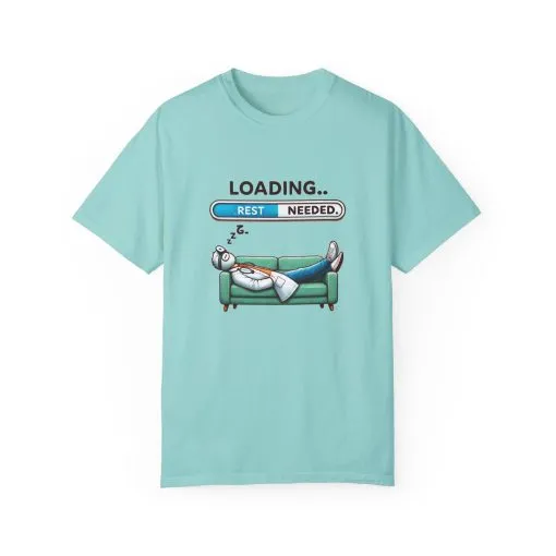 Loading Rest Needed Unisex Garment-Dyed T-Shirt - Image 17