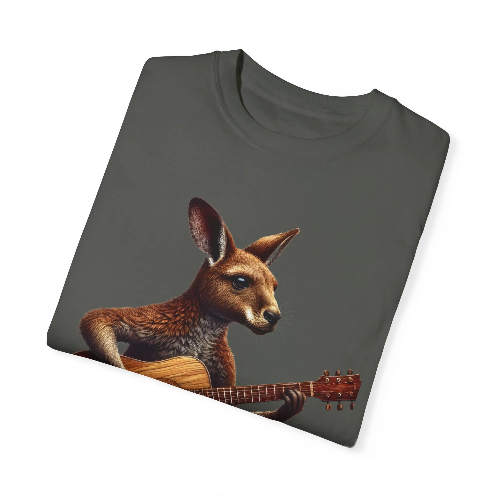 Cool Kangaroo Playing Guitar Unisex T-Shirt - Unique Gift for Music Lovers - Image 26