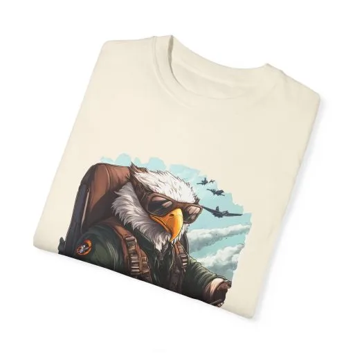 Pilot Eagle Unisex Garment-Dyed T-Shirt - Adventure Apparel for Aviation Enthusiasts - Image 10