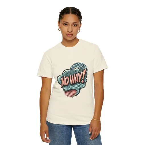 'No Way!' Graphic Tee - Unisex Garment-Dyed T-Shirt for Casual Vibes - Image 11