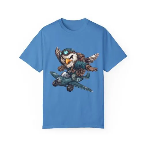 Adventure Owl Unisex Garment-Dyed T-Shirt - Perfect for Flyers and Animal Lovers - Image 29