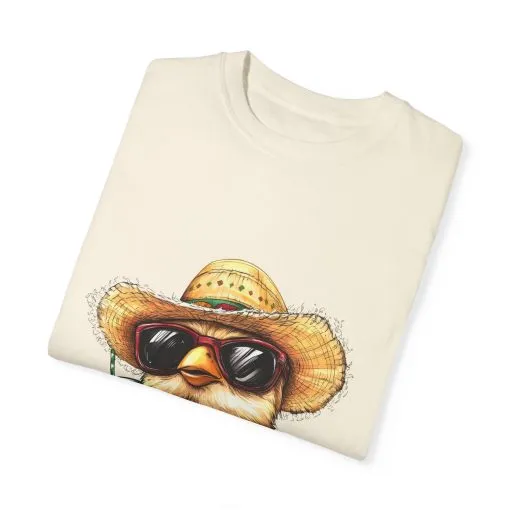 Funny Beach Bird T-Shirt - Unisex Garment-Dyed Summertime Tee - Image 10