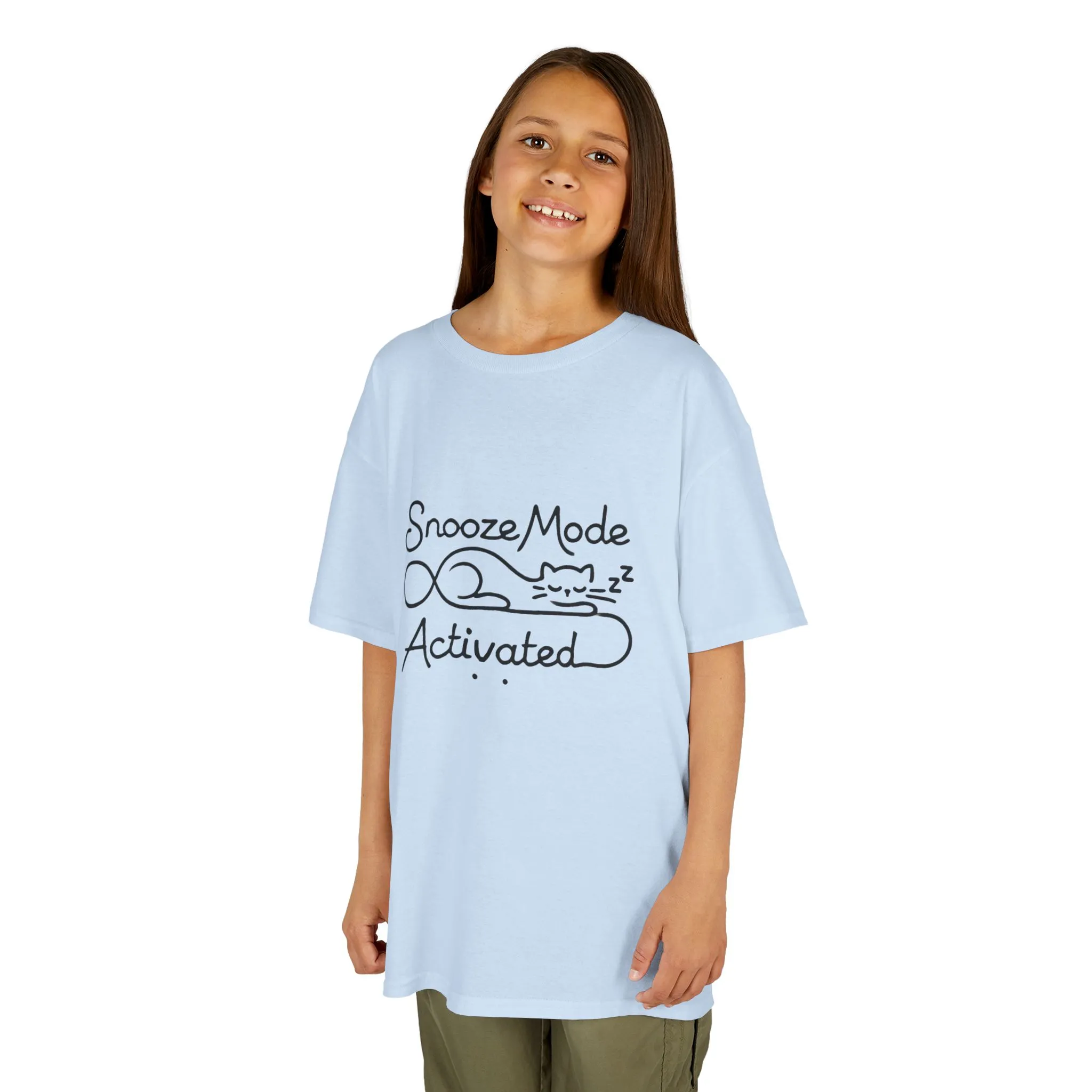 Kids 'Snooze Mode Activated' Heavy Cotton Tee - Fun Sleepy T-Shirt for Boys and Girls - Image 27