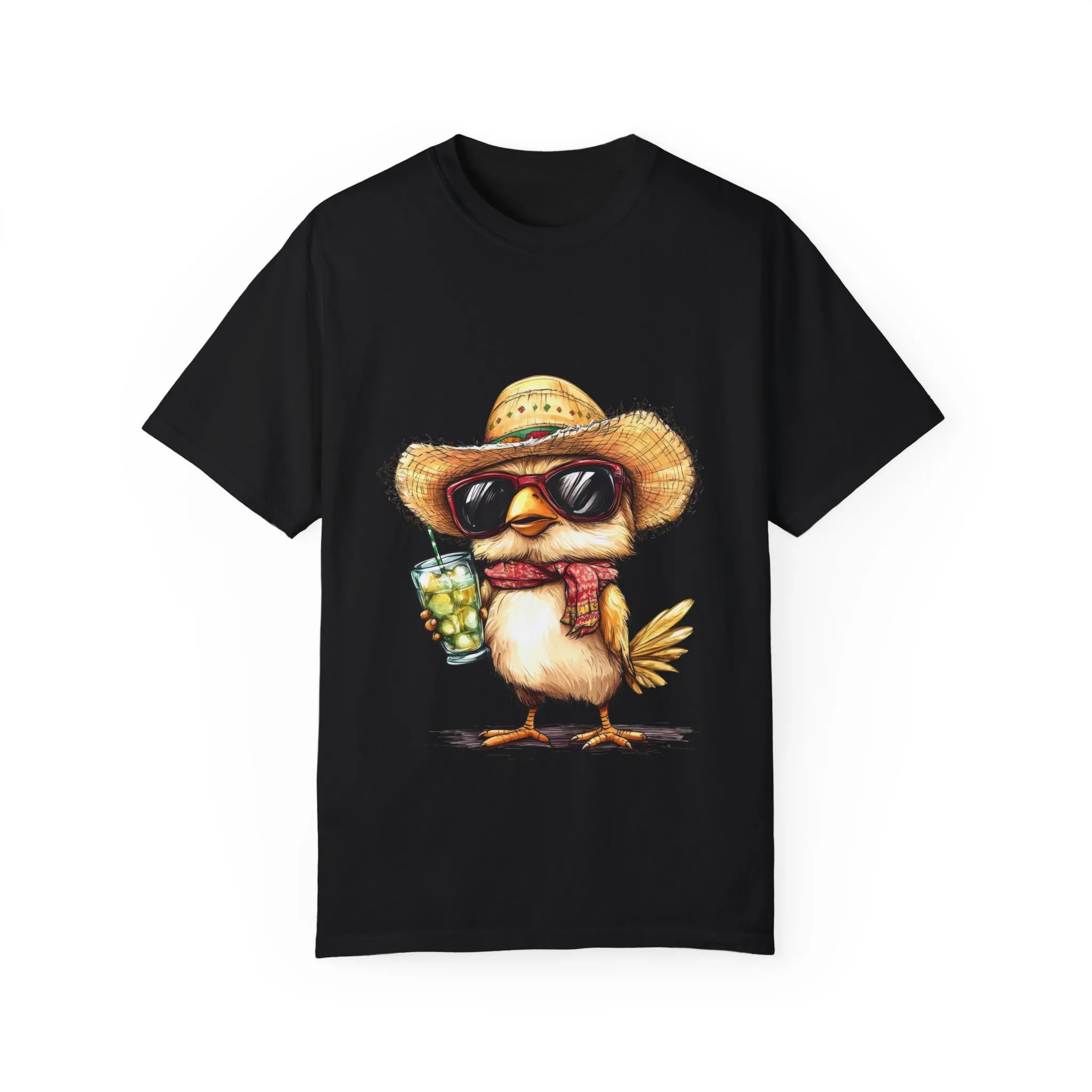 Funny Beach Bird T-Shirt - Unisex Garment-Dyed Summertime Tee - Image 29