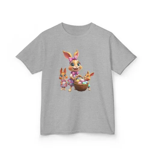 Easter Bunny Kids Tee - Cute Rabbit Design for Spring Celebrations - Image 8