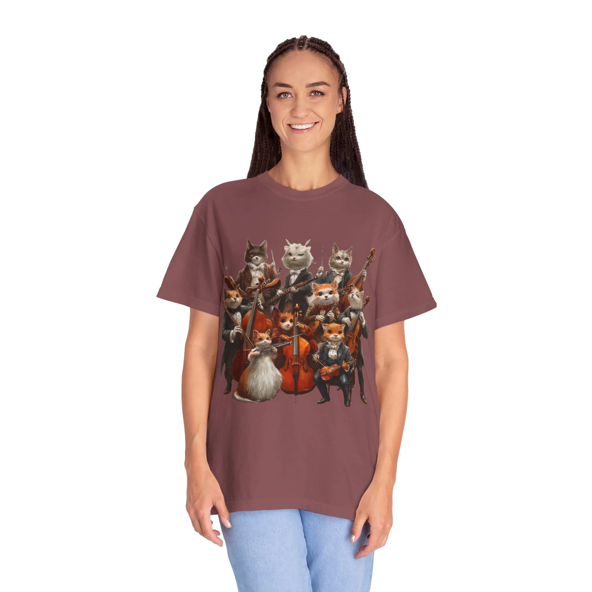 Whimsical Cat Orchestra Unisex T-Shirt - Perfect Gift for Animal Lovers - Image 12
