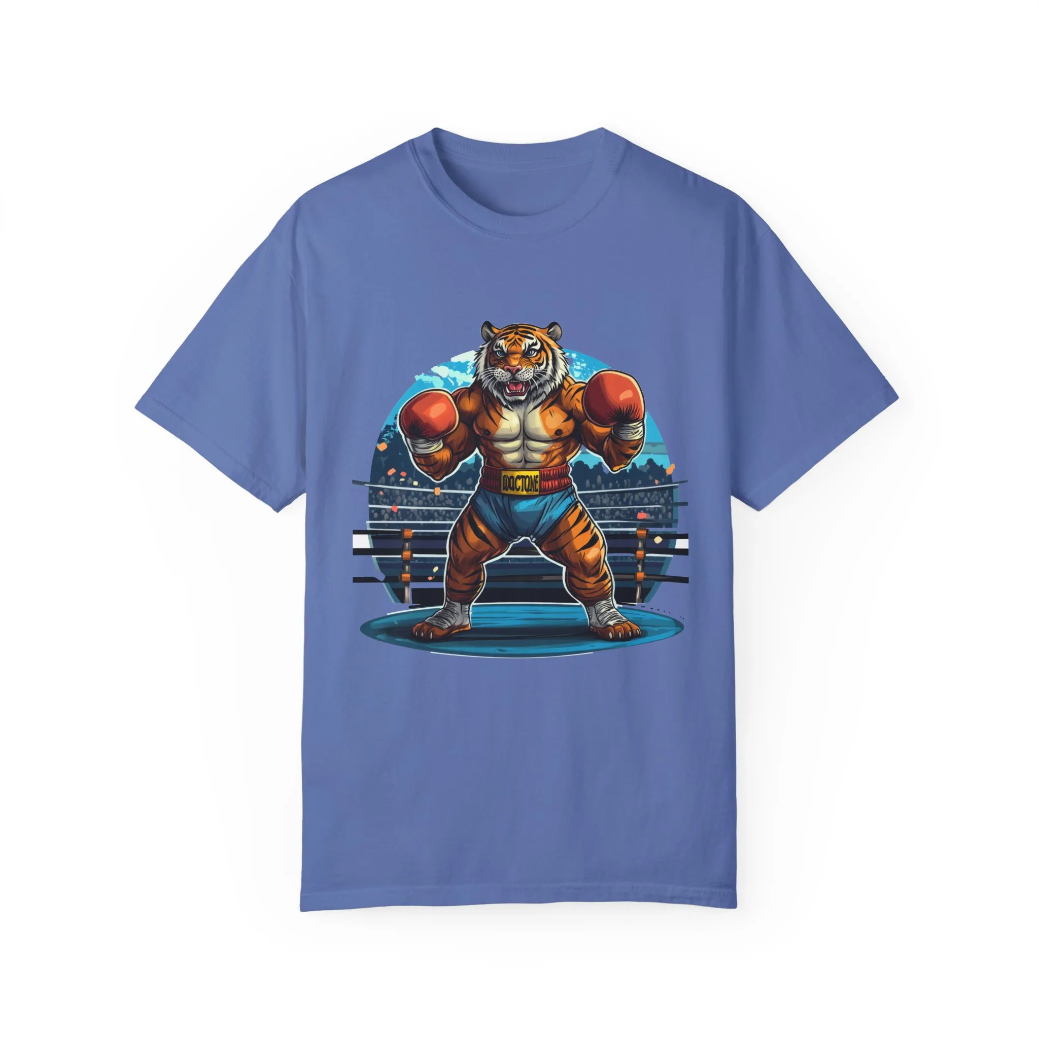 Boxing Tiger Unisex Garment-Dyed T-shirt | Sporty, Bold Graphic Tee for Animal Lovers - Image 25