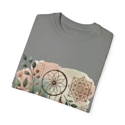 Dreamcatcher Boho T-Shirt | Unisex Garment-Dyed Tee for Spiritual Vibes - Image 30
