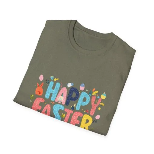 Happy Easter Unisex Softstyle T-Shirt - Vibrant Seasonal Tee for Spring Celebrations - Image 27