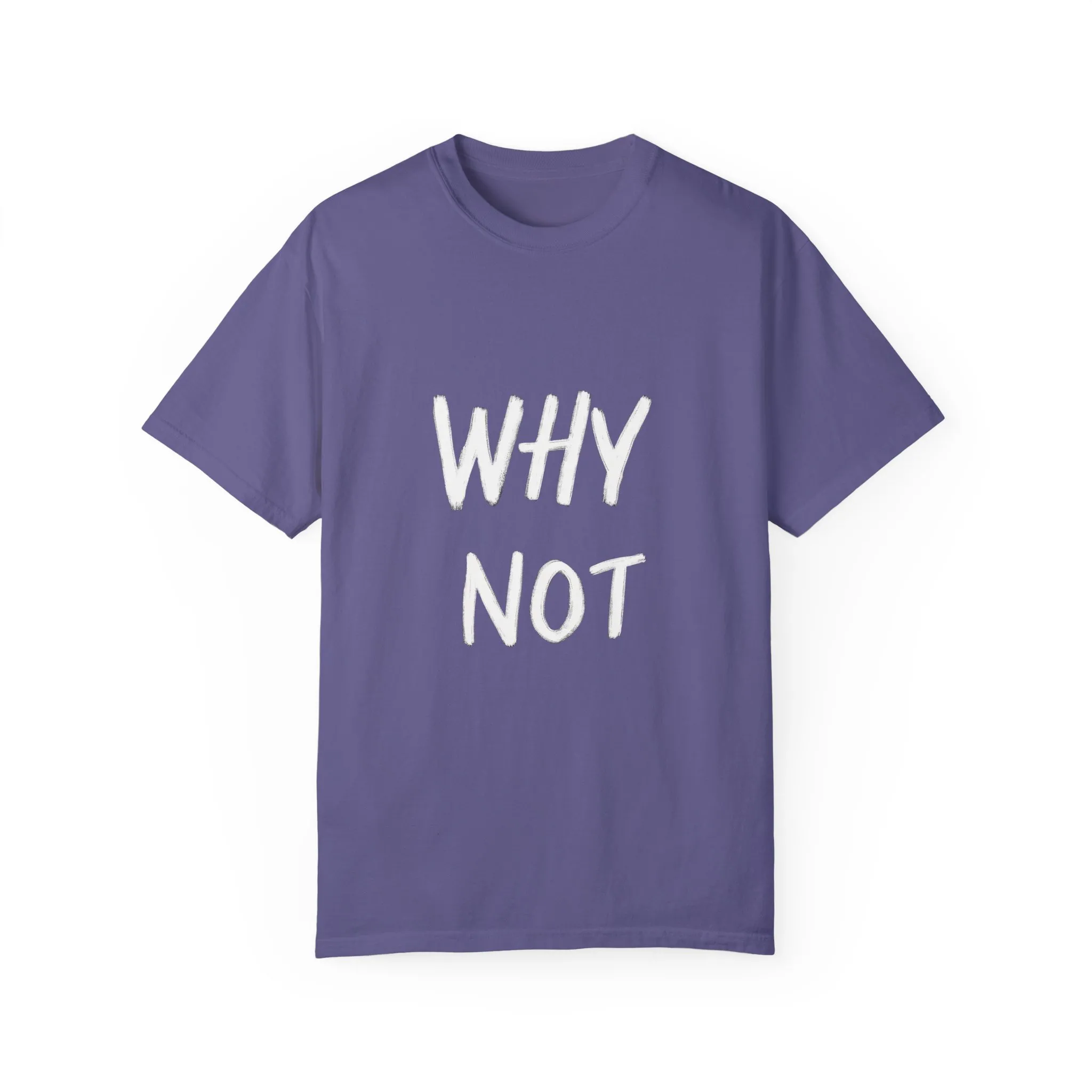 Unisex Why Not Garment-Dyed T-Shirt - Positive Vibe Casual Wear - Image 37