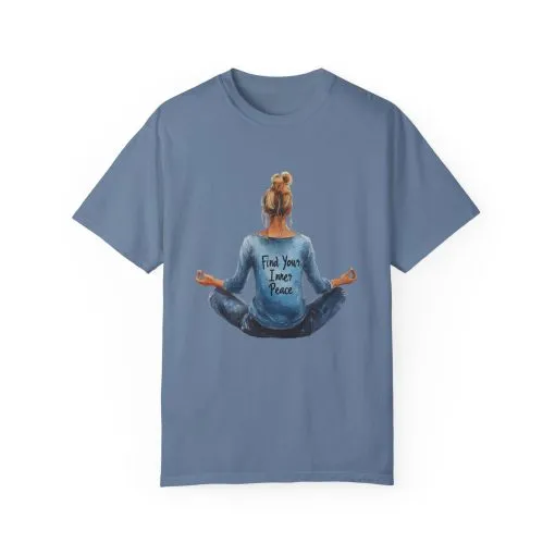 Find Your Inner Peace Unisex Garment-Dyed T-Shirt - Image 21